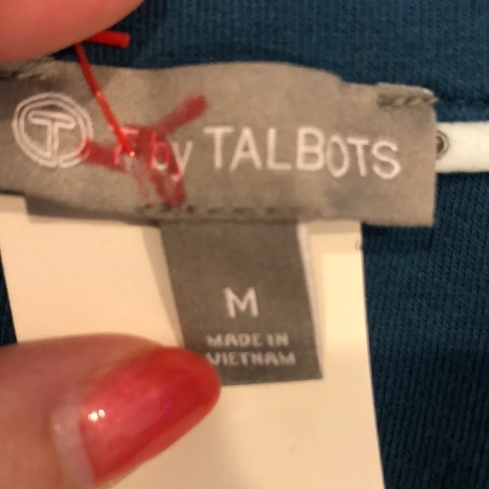 T by Talbots Activewear‎ Cotton Blend Full Zip Vest